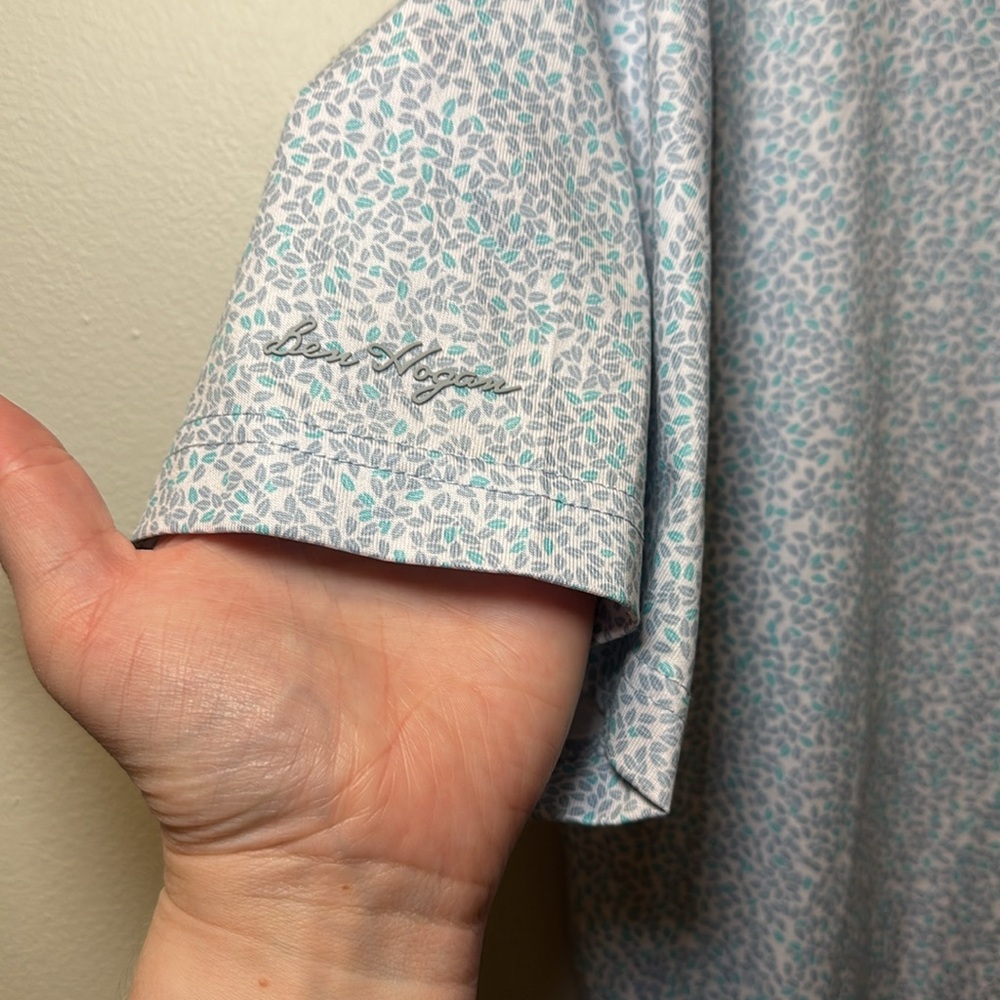 🩵Ben Hogan Men’s Grey/Blue Performance Golf Polo Sz M - Picture 5 of 5